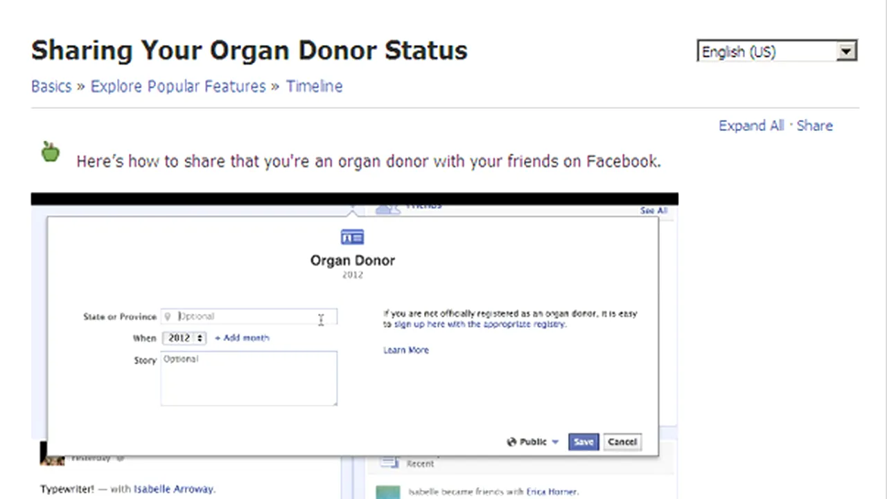 Donarea de organe, noua cauză susţinută de Facebook