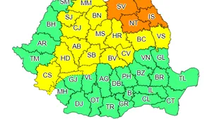 METEO Alertă de furtuni şi ploi torenţiale în nordul Moldovei. Coduri portocaliu şi galben de vreme severă