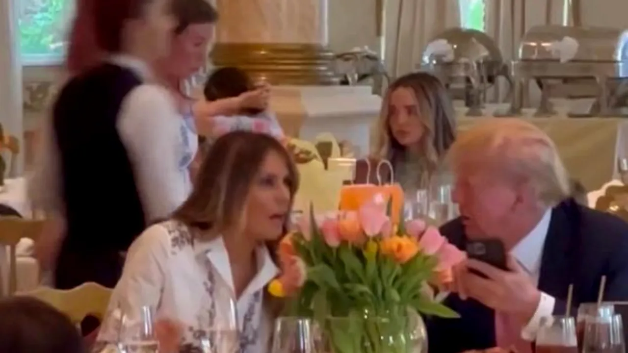 De Paşte, Melania Trump s-a întors lângă Donald