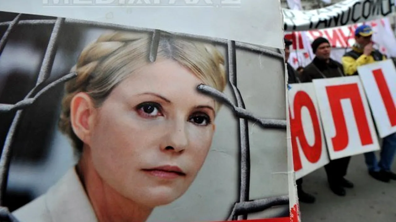 Manifestaţie de susţinere pentru Iulia Timoşenko: Peste 2.000 de ucraineni, la un protest faţă de regimul preşedintelui Ianukovici 