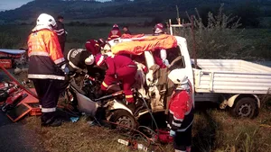 Doi muncitori morţi şi un al treilea preluat cu elicopter SMURD după un accident în Bistriţa-Năsăud - FOTO, VIDEO