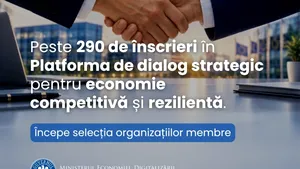 Peste 290 de candidaturi pentru Platforma de dialog strategic pentru economie. MEDAT începe selecția organizațiilor