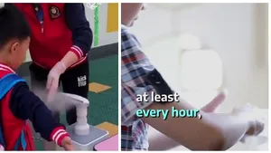 Cum sunt aşteptaţi elevii înapoi la şcoli: dezinfectare şi temperatura verificată la intrare, distanţă de cel puţin 1m la ore. VIDEO