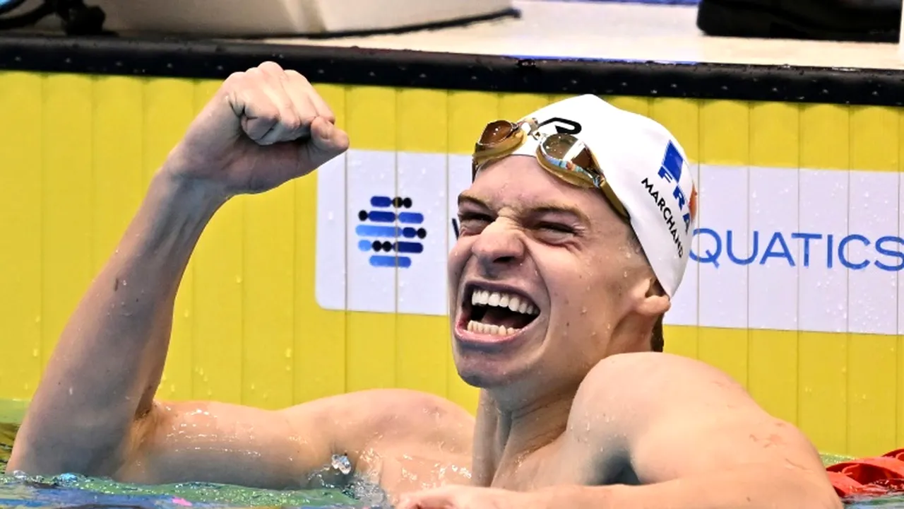 Înotătorul francez Leon Marchand doboară recordul de 15 ani al lui Phelps la Mondiale
