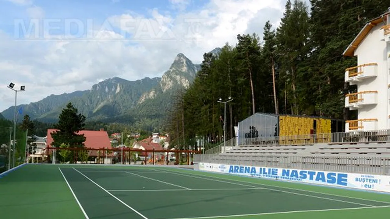 Simona Halep şi Ilie Năstase, meci demonstrativ la Buşteni, la inaugurarea unei arene de tenis