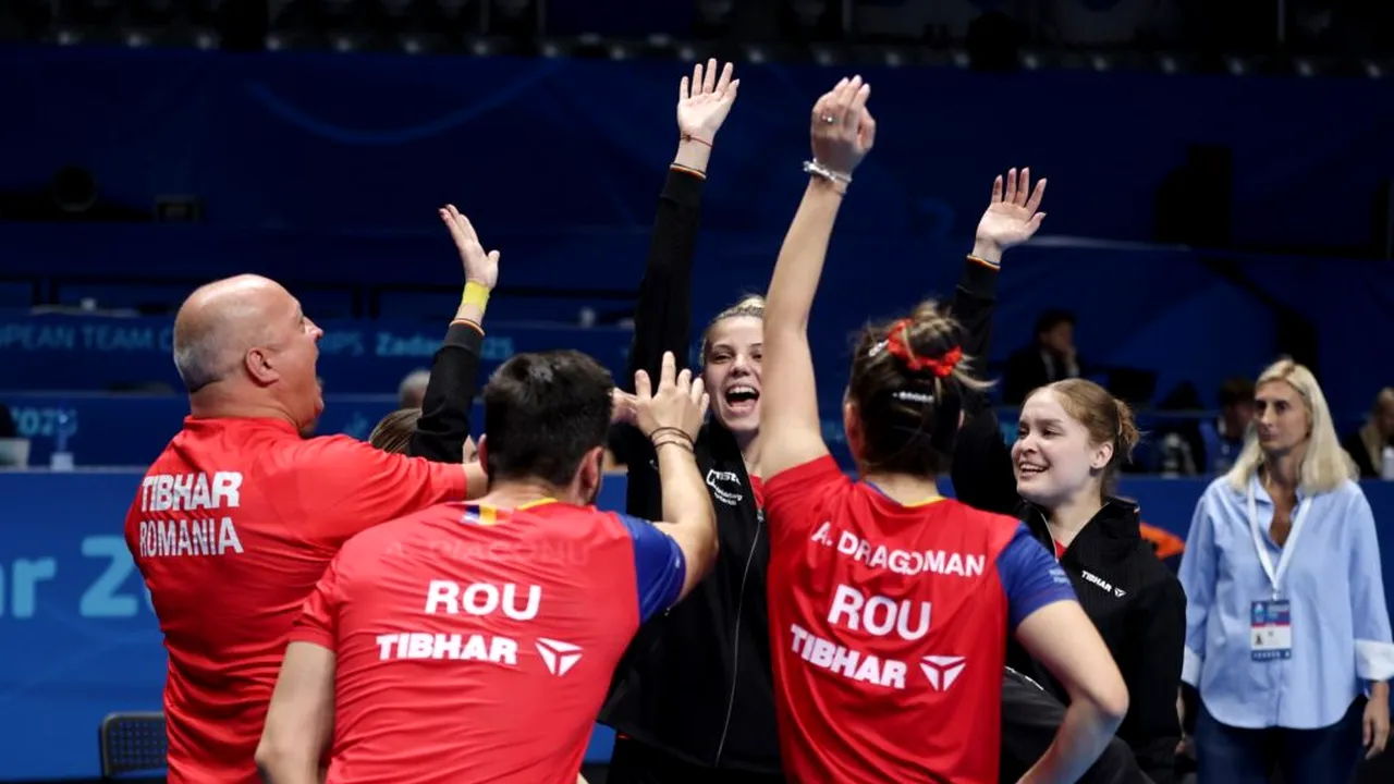 Campionatele Europene de tenis de masă. Echipa feminină a luat argintul