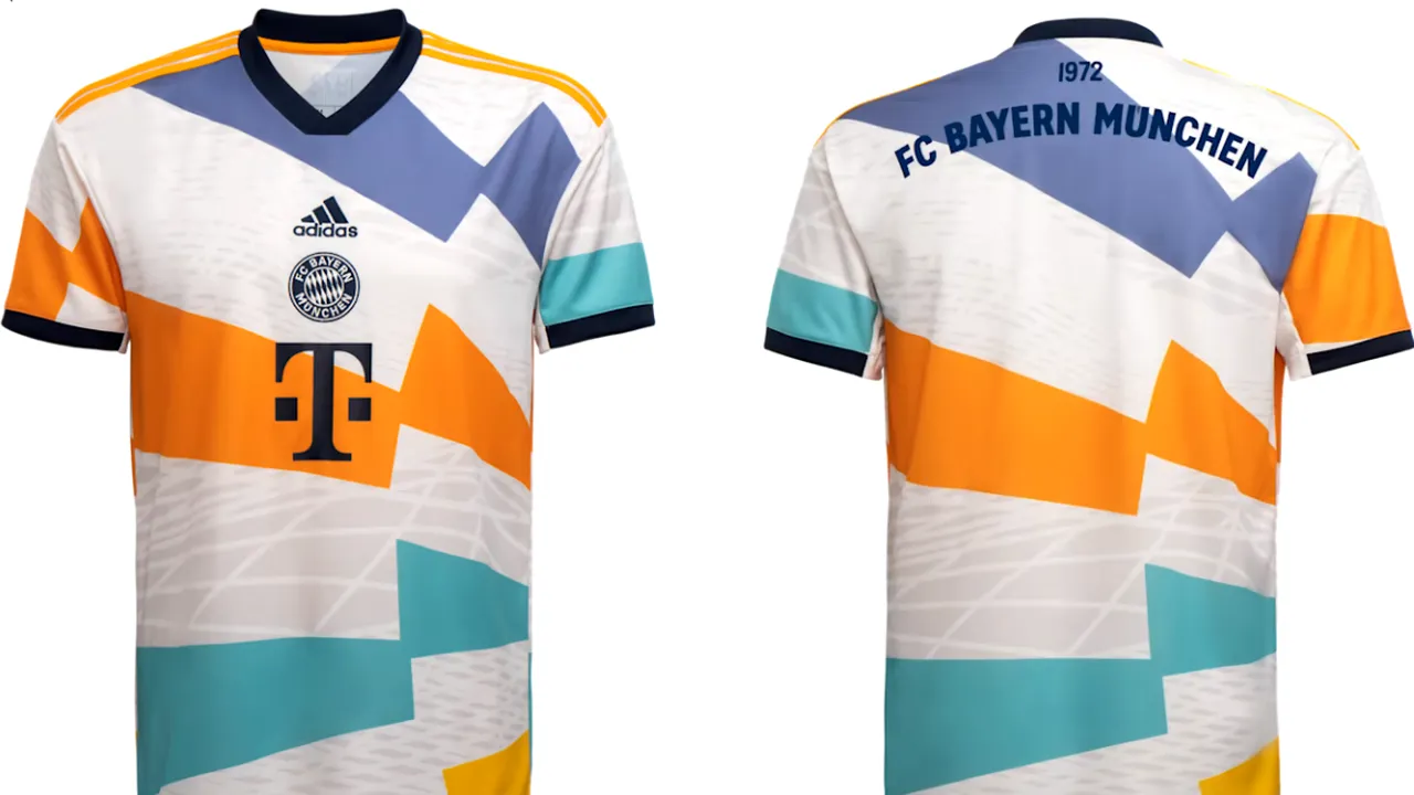Bayern Munchen a lansat un tricou aniversar la 50 de ani de la construirea Olympiastadion