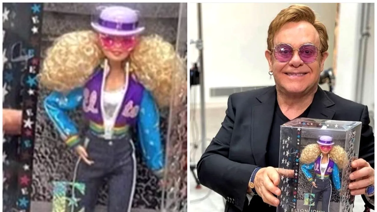 FOTO Elton John are propria păpuşă Barbie 