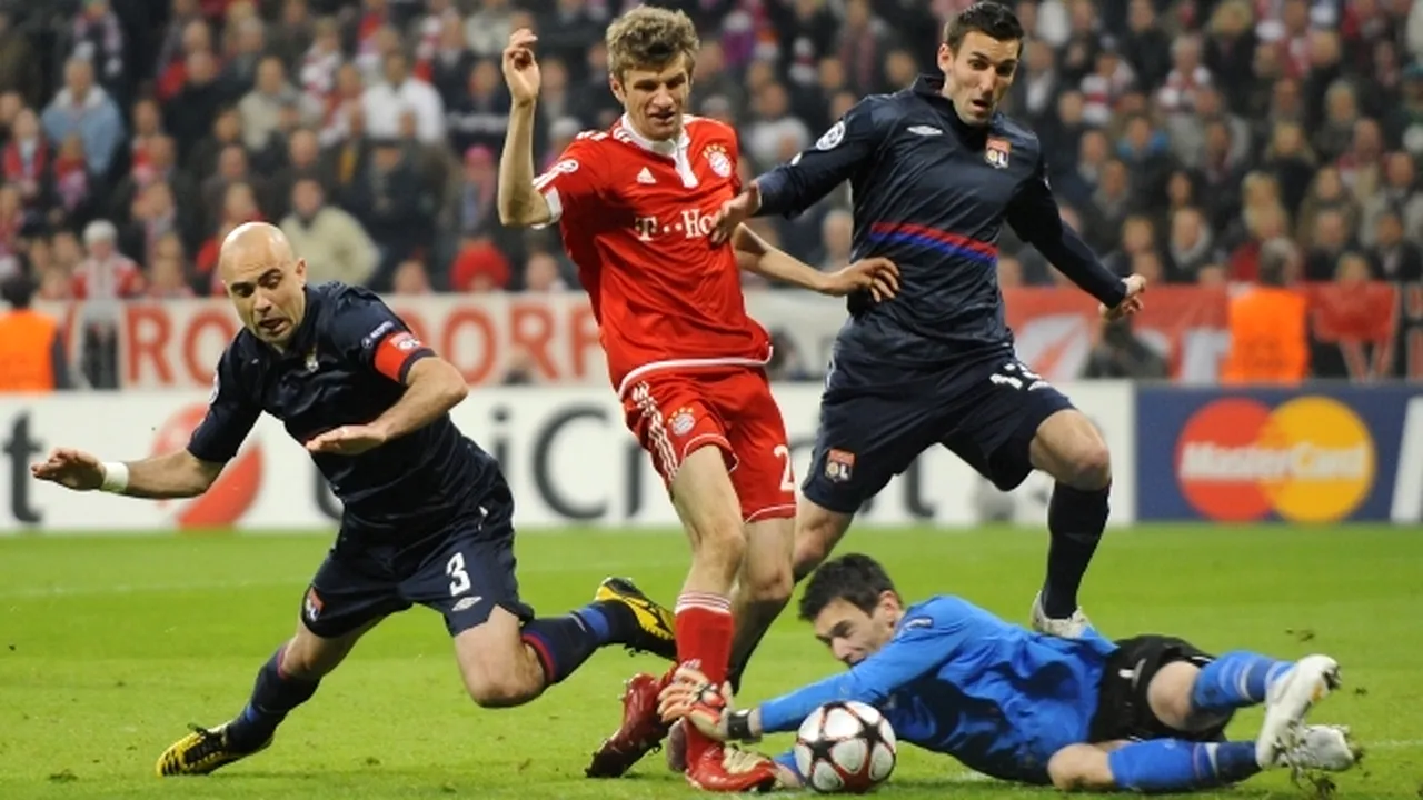Bayern Munchen - Olympique Lyon, scor 1-0, în Liga Campionilor