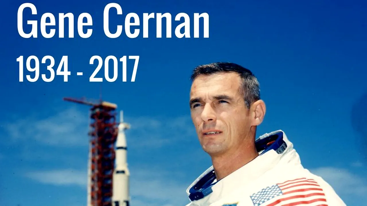 FOTO, VIDEO A murit ultimul om care a păşit pe Lună. Eugene A. Cernan avea 82 de ani