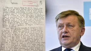 FOTO. Declaraţia dată de Crin Antonescu la Securitate în 1988 despre un prieten