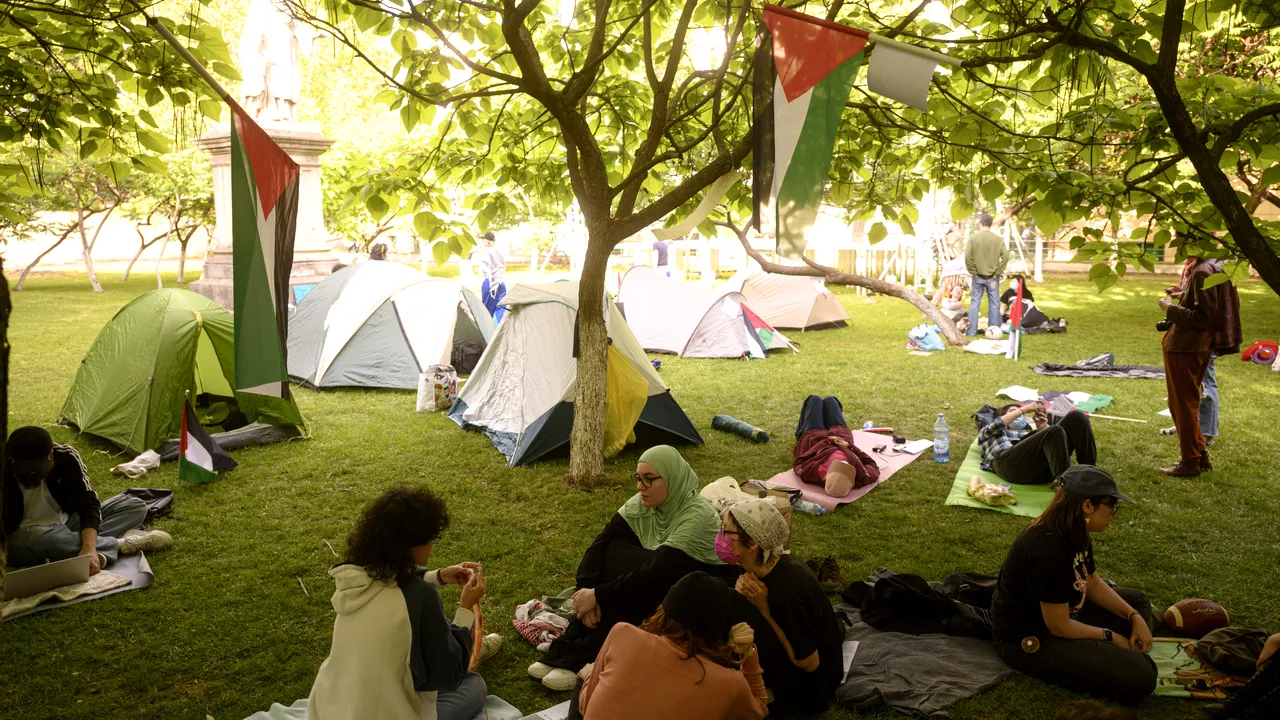 Protest pro-Palestina la Universitatea din Bucureşti, după modelul celor din SUA. Reacţia Universităţii
