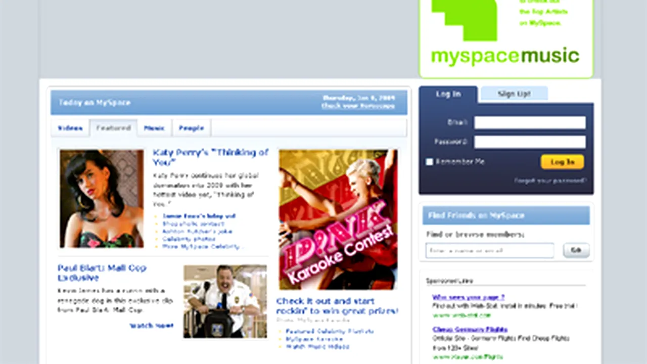 Site-ul MySpace va putea fi accesat şi de pe televizor