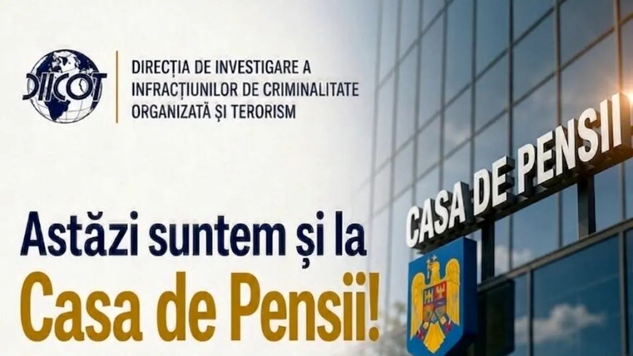 DIICOT, controale la casele de pensii cu ironii la adresa lui Pîslaru: Scuze că nu am anunțat înainte