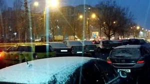 Prima NINSOARE din această iarnă în Bucureşti - FOTO
