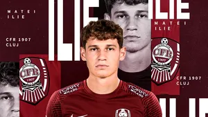 Internaţionalul român de tineret, Matei Ilie, este noul fundaş al CFR Cluj