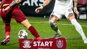 Rapid a deraiat-o pe CFR din cursa pentru titlu. Derby-ul feroviar din Giuleşti, decis în primele 15 minute