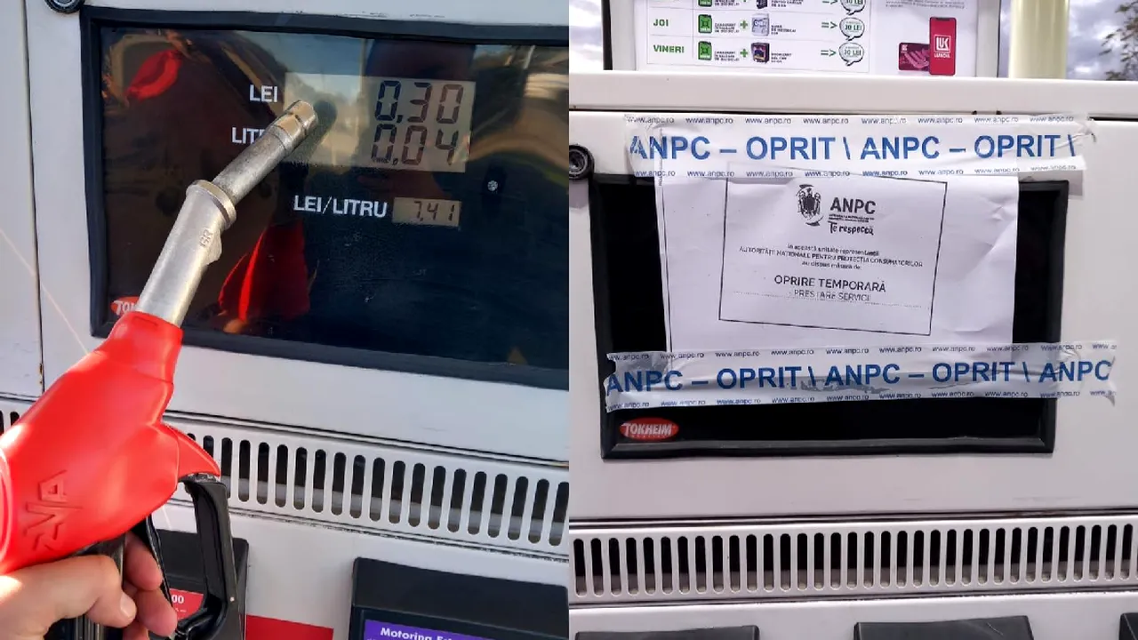 Benzinărie prinsă de ANPC cu „ocaua mică”: pompa arăta consum fără a fi acţionată