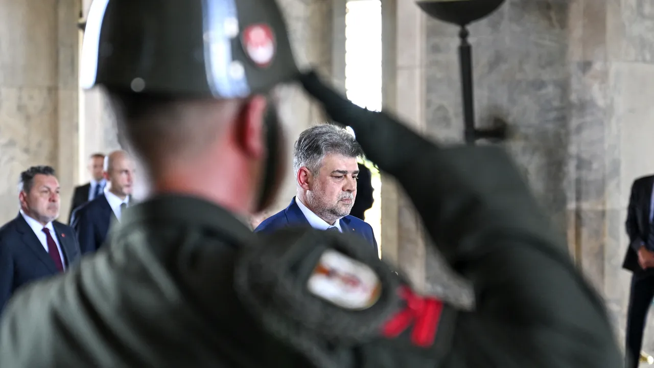 Marcel Ciolacu a fost primit de preşedintele Republicii Turcia, Recep Tayyip Erdoğan