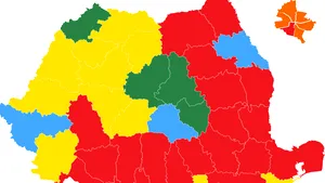 HARTA INTERACTIVĂ Rezultatele alegerilor parlamentare 2020 pe judeţe. Jumătate din harta României este roşie