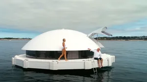Noile „yachturi” în formă de OZN: apartamente plutitoare, 100% ecologice