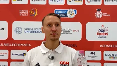 SPORT CSM Oradea, fără antrenorul principal la meciul din Azerbaidjan. Mikko Riipinen are enteroviroză