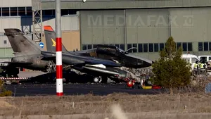 Avionul F-16 prăbuşit în Spania s-a confruntat cu o defecţiune la decolare