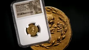 Monedă romană rară cu Brutus, vândută la licitaţia de la Geneva pentru aproape 2 milioane de euro