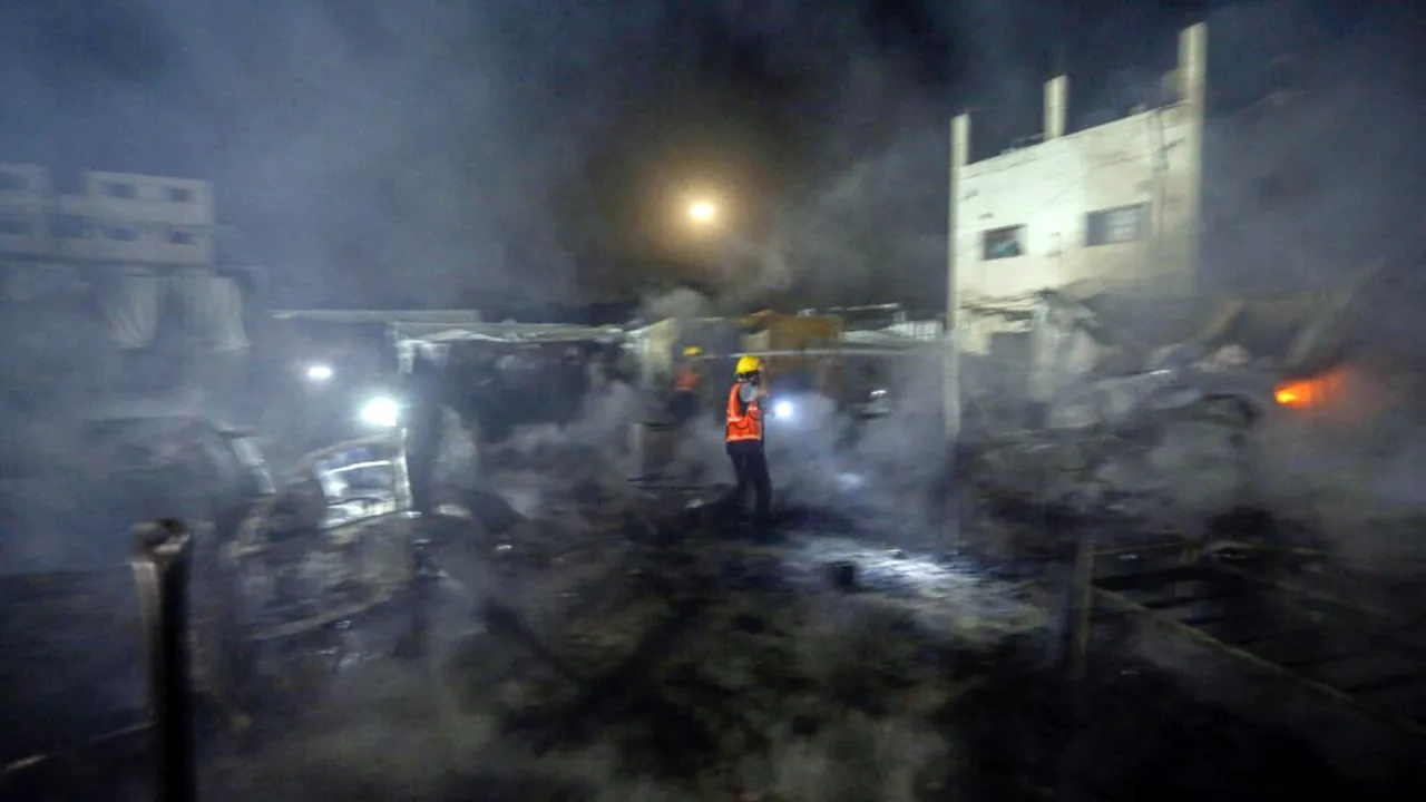 Spital din orașul Gaza, distrus de un atac israelian