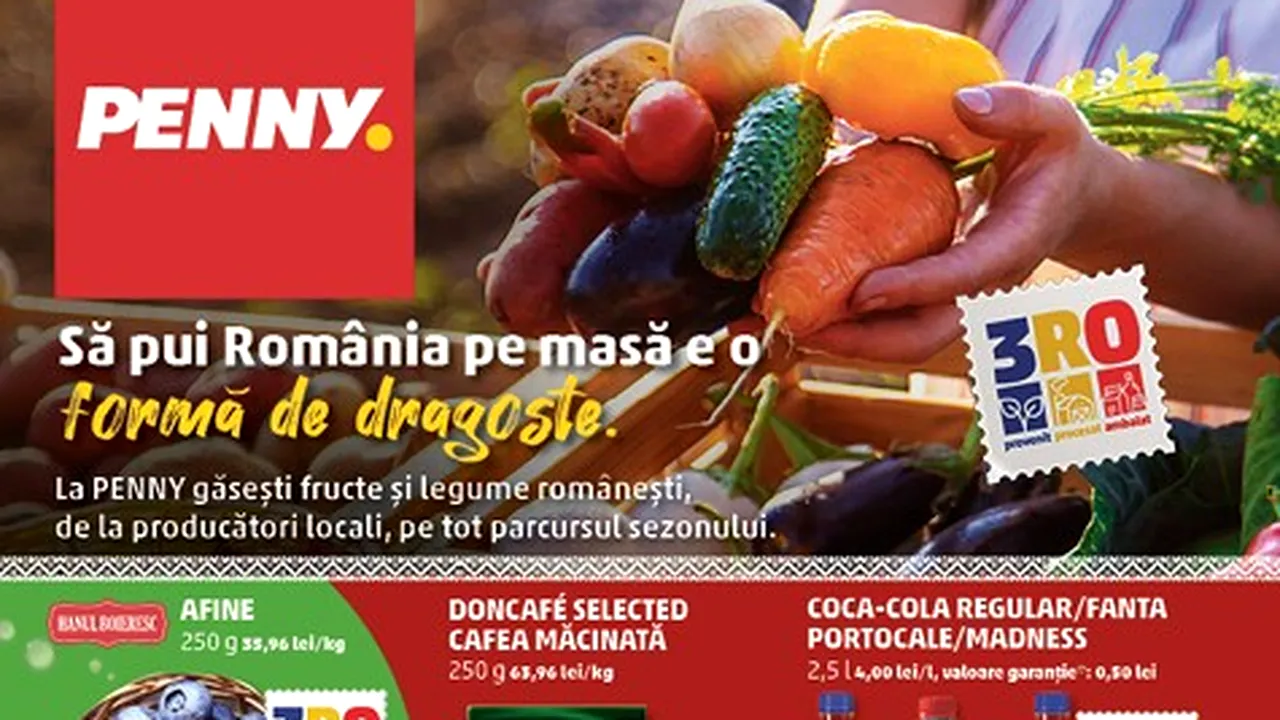 PENNY România: produse de la producători locali, carne proaspătă românească și oferte la mărci proprii în perioada 29 iulie - 4 august 2026