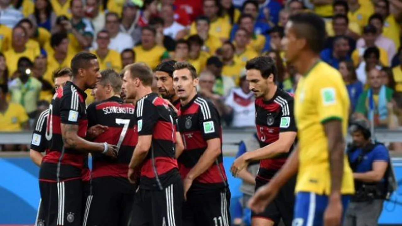 Germania a învins Brazilia, scor 7-1, şi s-a calificat în finala Cupei Mondiale