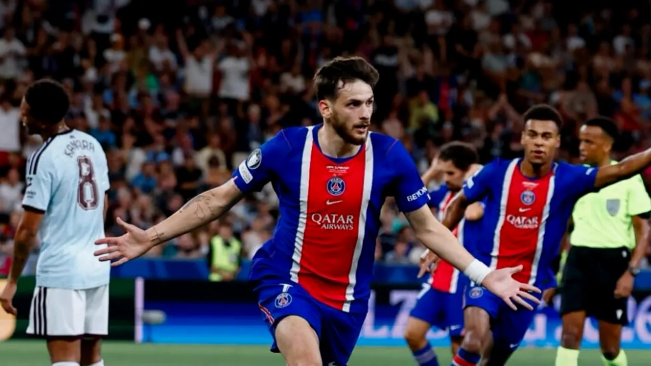 PSG a câștigat Supercupa Europei după 2-1 cu Aston Villa. Un puști de 17 ani a intrat în istoria competiției