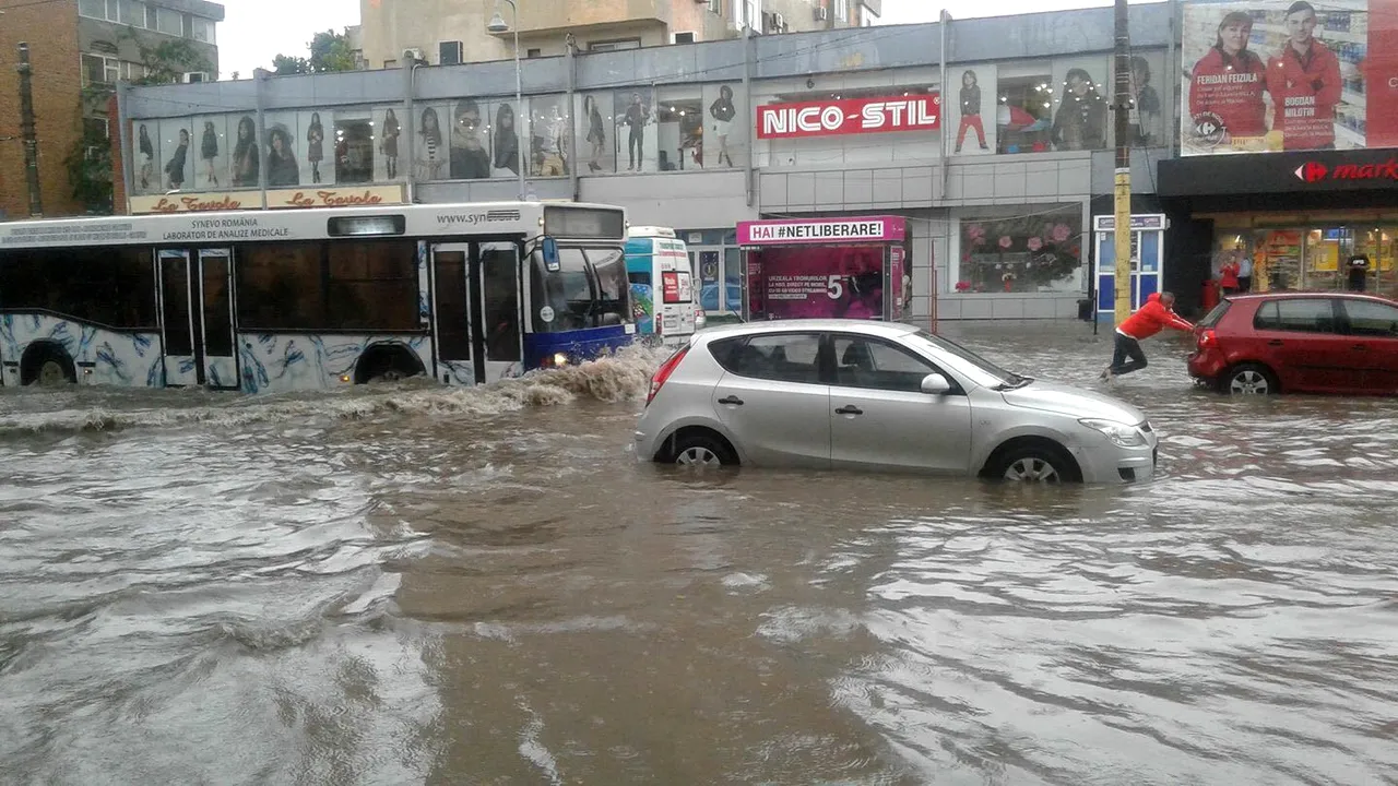 Cod portocaliu de inundaţii în judeţul Constanţa
