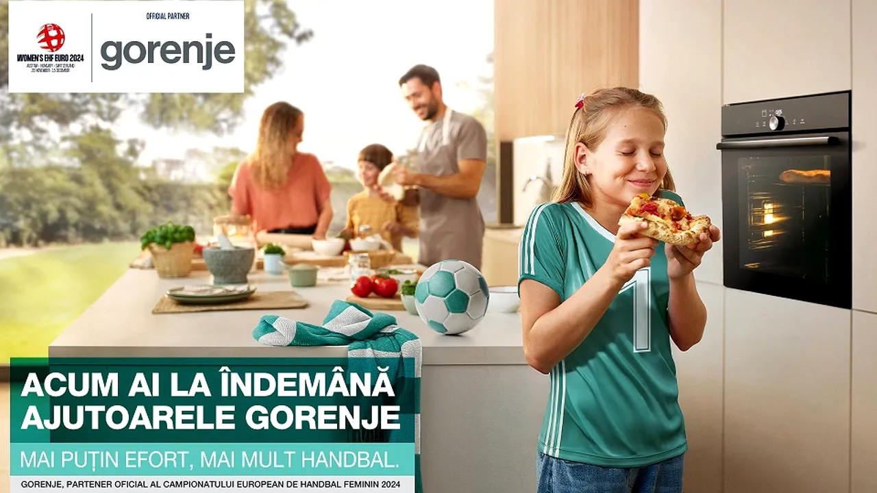 Gorenje este, pentru prima dată, Partener Oficial al Campionatului European de Handbal Feminin 2024