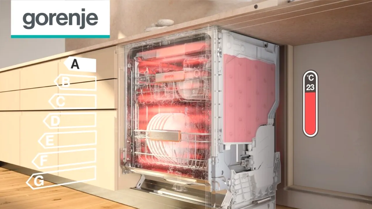 Gorenje lansează o nouă generație de mașini de spălat vase cu eficiență energetică A și igienizare UV
