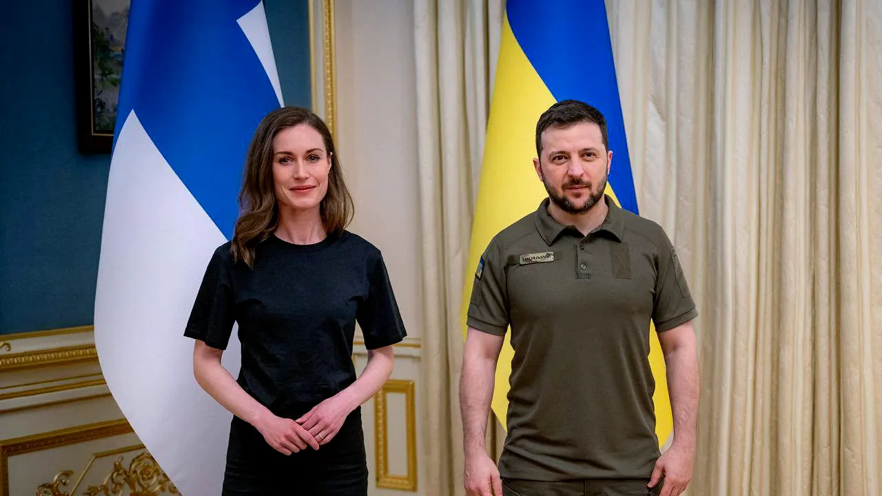 Volodimir Zelenski s-a întâlnit cu premierul Finlandei