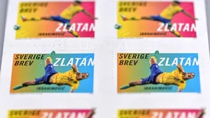 Poşta suedeză a pus în vânzare timbre cu efigia lui Ibrahimovici