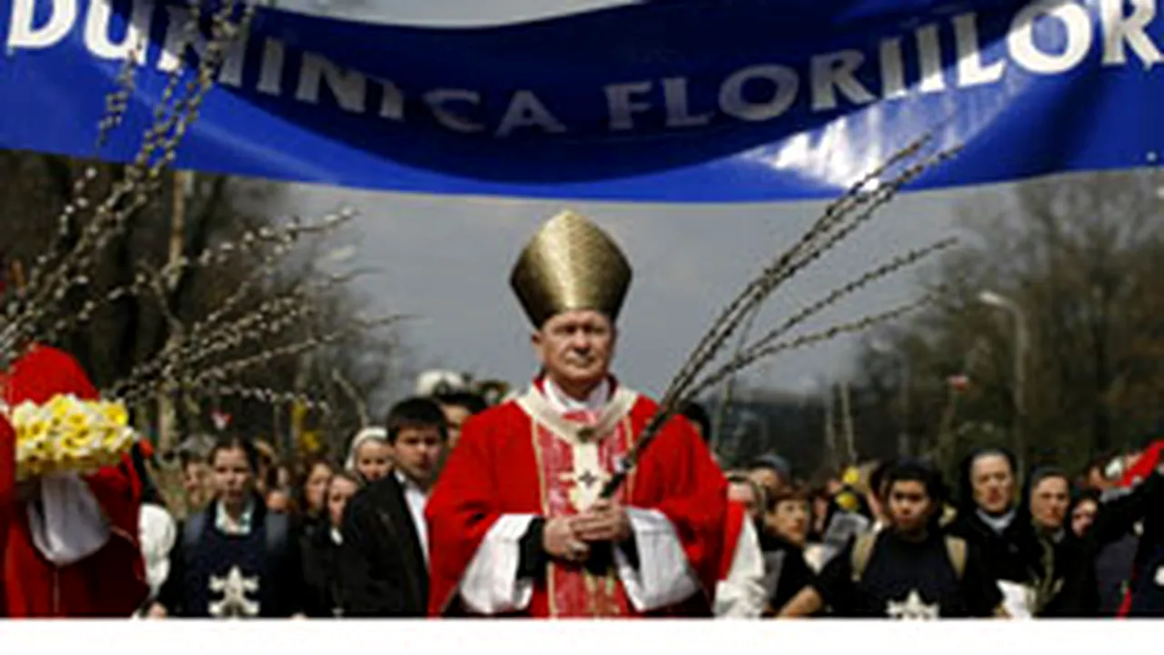 Credincioşii catolici sărbătoresc Floriile