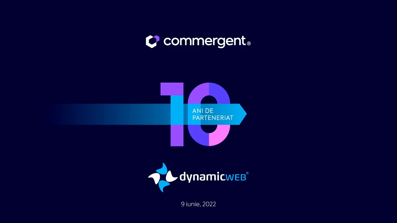 Commergent aniversează alături de DynamicWEB 10 ani de parteneriat în România