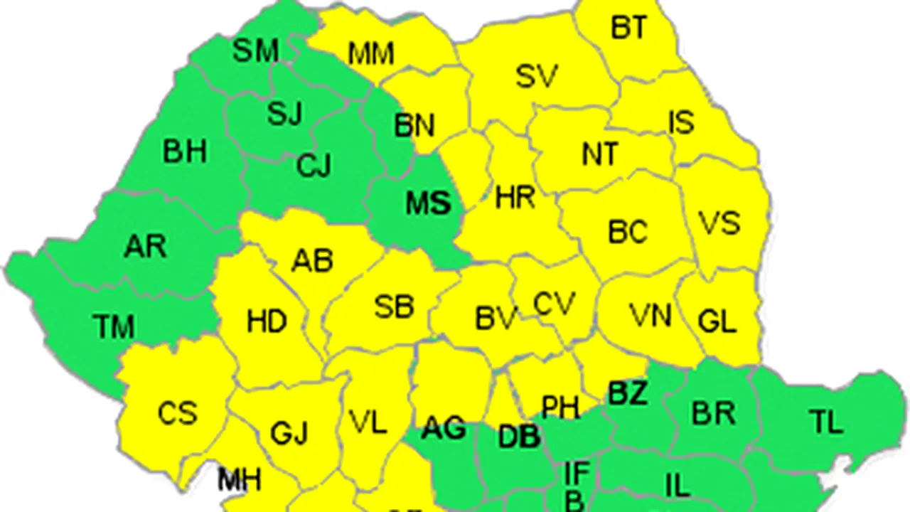 SW, NE Romania Under Weather Advisory For Snow, Rain, Blizzards