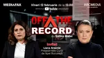 OFF The Record, 13 februarie 2026, ora 13:00, live pe Mediafax. Invitat: judecător Liana Arsenie, președintele Curții de Apel București