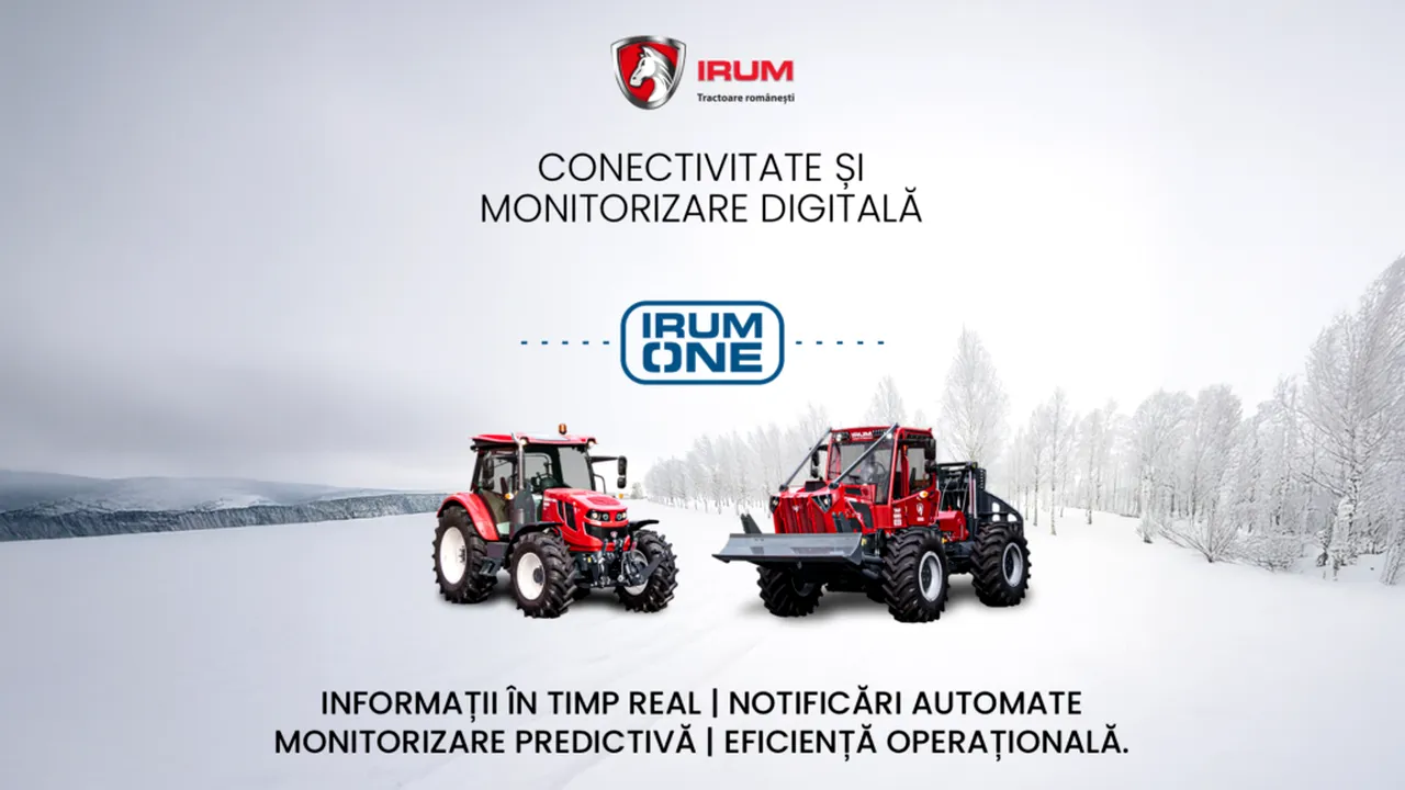 IRUM lansează IRUM ONE, platforma digitală de conectivitate pentru utilaje forestiere și agricole