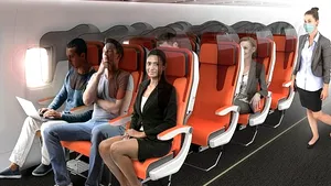 Companiile aeriene se opun măsurilor de distanţare socială între pasageri, în avion, care ar lăsa scaunele din mijloc neocupate