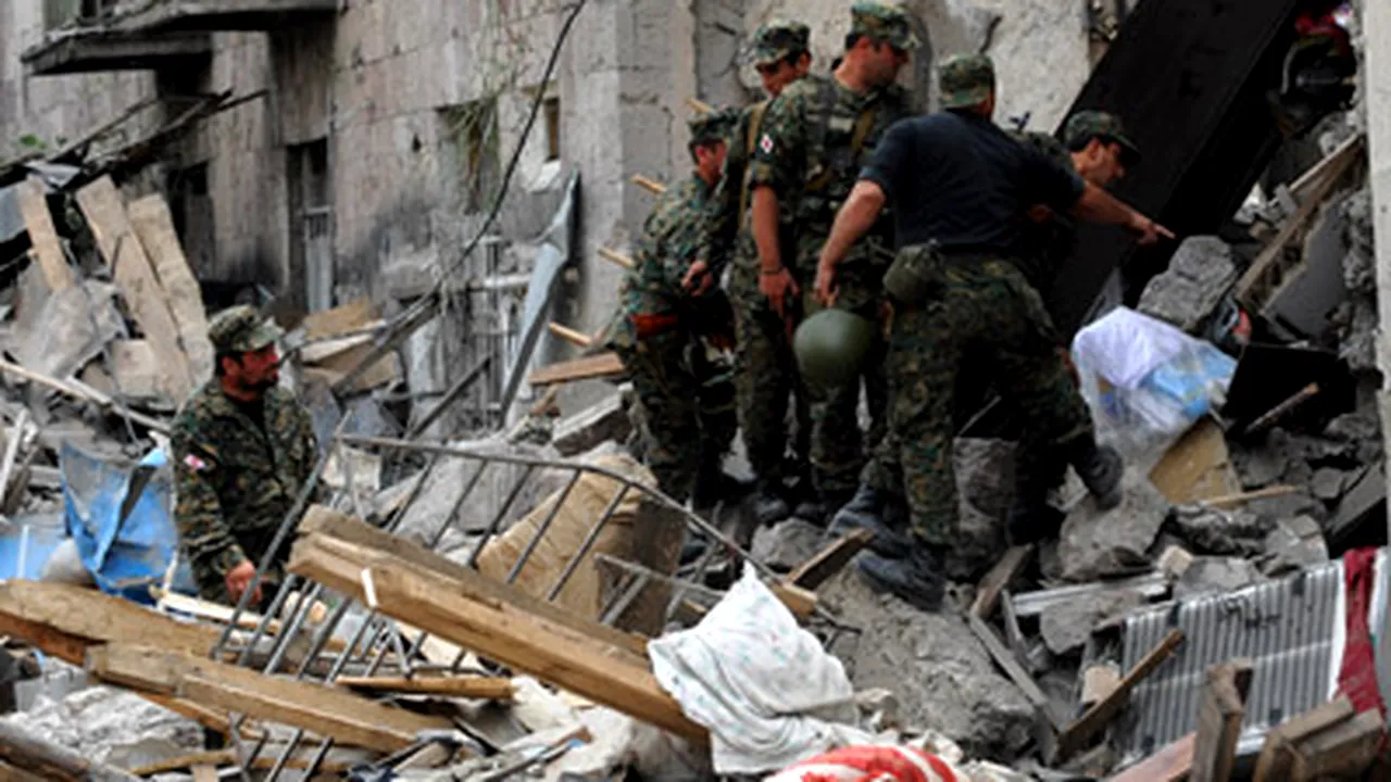 Georgia anunţă moartea a 295 de persoane în urma conflictului cu Rusia