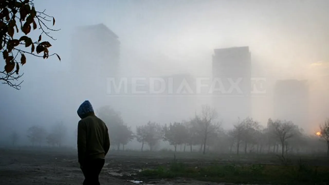 Şase judeţe se află sub cod galben de ceaţă. Vizibilitatea poate scădea chiar şi sub 50 de metri