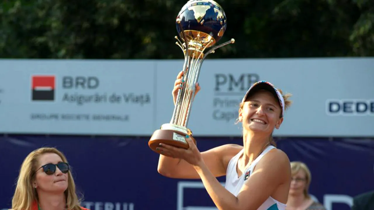 Irina Begu EROINA de la turneul BRD Bucharest Open. A câştigat finala şi la simplu, şi la dublu, alături de Raluca Olaru