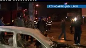 Un bucureştean fără permis de conducere a intrat cu maşina într-un restaurant din Popeşti-Leordeni - VIDEO