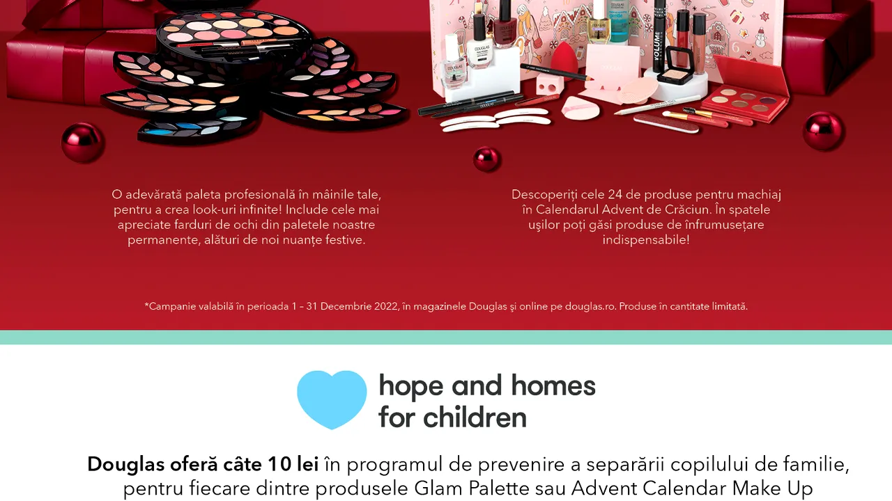 DOUGLAS: Alături de Hope and Homes for Children, aducem mai aproape magia sărbătorilor