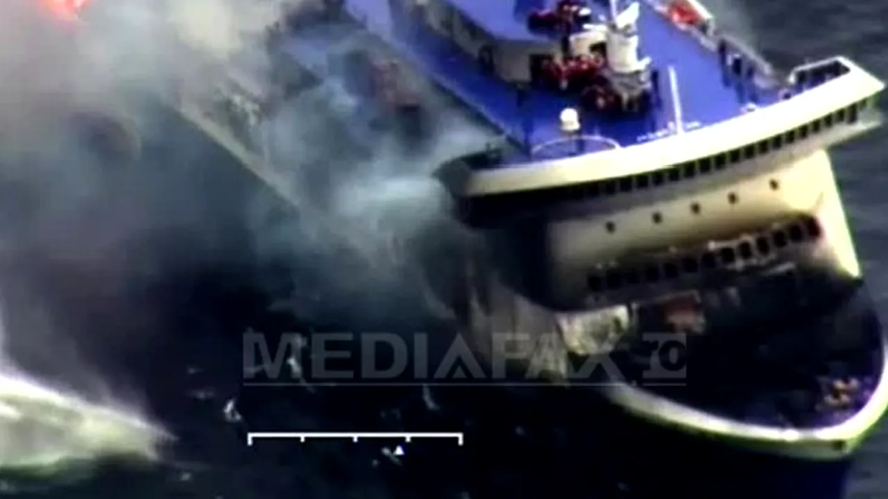 Românca salvată de pe feribotul din Marea Ionică va ajunge în Italia miercuri după-amiază