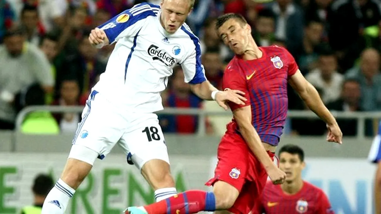 STEAUA a remizat cu FC COPENHAGA, scor 1-1, şi s-a CALIFICAT în 16-imile LIGII EUROPA